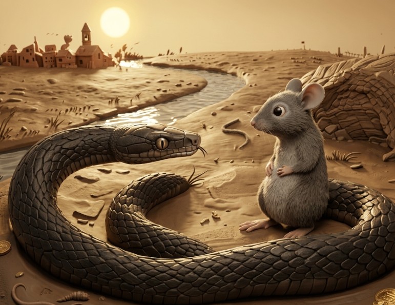 The Betrayal of Trust: How the Snake and Rat Became Eternal Enemies