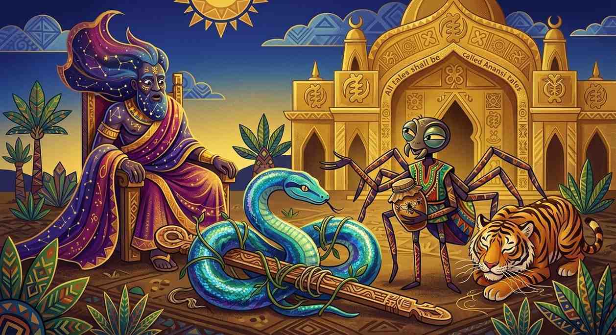 HOW WE GOT THE NAME SPIDER TALES, Anansi Tales