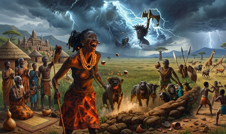 Miseke, Daughter of Thunder — A Ruanda Folktale of Beads, Marriage, and the Sky