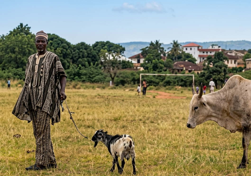 Alidu and his goat