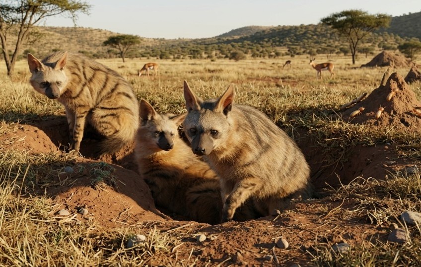 The Greedy Mantis and the Aardwolf